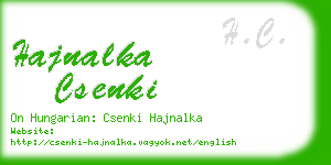 hajnalka csenki business card